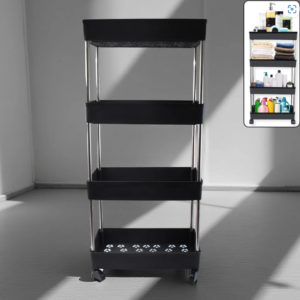 Movable Storage Rack Trolley – 4-Layer Heavy Duty Organizer