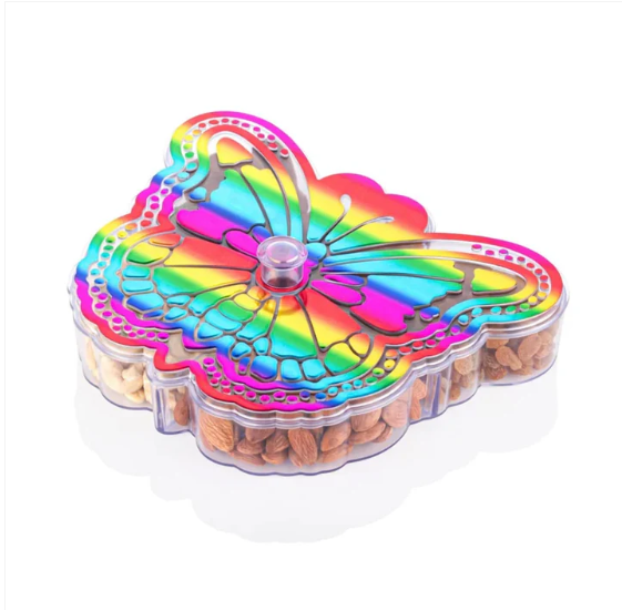 Butterfly Dry Fruit Box – 4-Compartment Storage | Tidy Table - Image 4