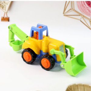 Construction Vehicle Toy Set – 4-Piece Durable Mini Trucks for Kids