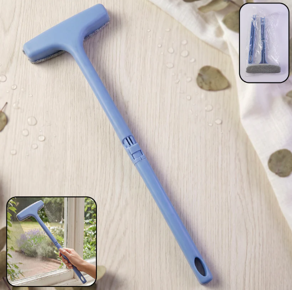 Window Mesh Cleaner – 3-in-1 Dusting Brush | Velvet Wipe