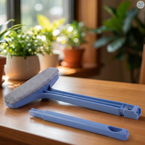 Window Mesh Cleaner – 3-in-1 Dusting Brush | Velvet Wipe