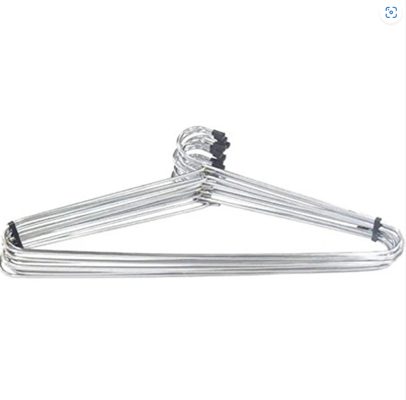 Stainless Steel Cloth Hanger (Set of 12) – Durable & Non-Slip | FreshAura Homeware