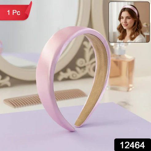 Padded Satin Hairband – Comfortable & Stylish Accessory