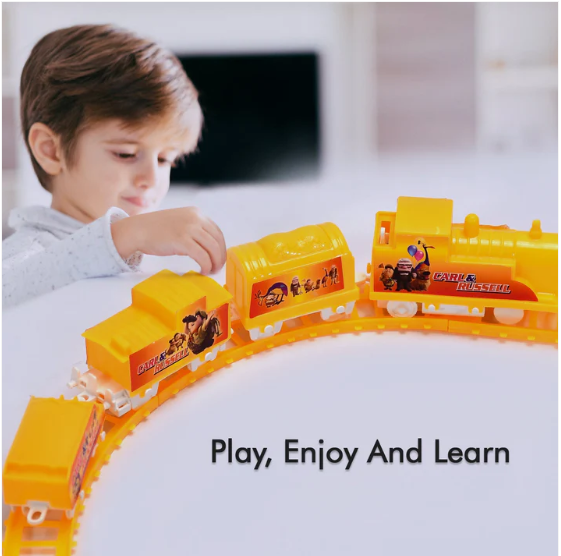 Kids Toy Train Set - Battery Operated High-Speed Play Set | Spark Tots - Image 3