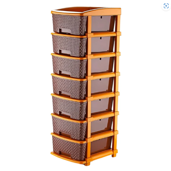 7-Layer Plastic Storage Drawer Organizer – Durable & Spacious