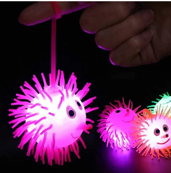 LED Spiky Puffer Ball – Soft Light-Up Stress Relief Toy - Image 4