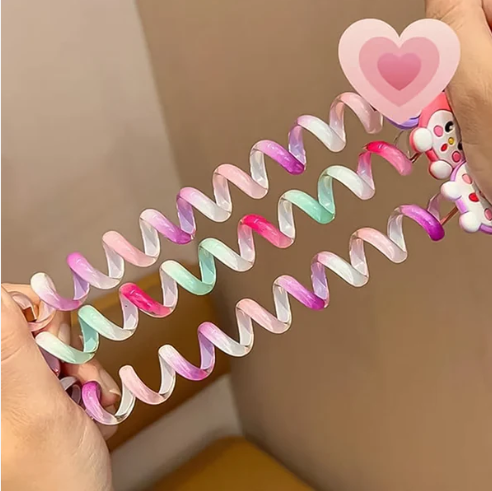 Telephone Wire Hairbands for Kids – Colourful & Gentle | Calm & Curl
