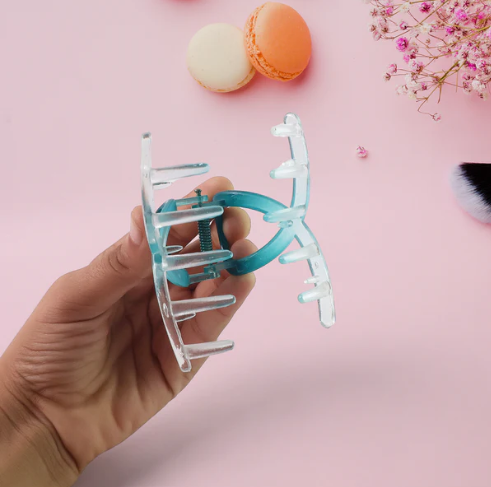 Plastic Hair Clamp – Durable Matte Finish Barrette Clip Set