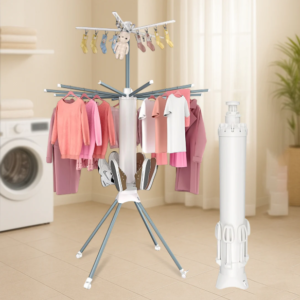 Clothes Drying Rack – Multi-Layer Foldable Design with Wheels, OCTOPUS RACK