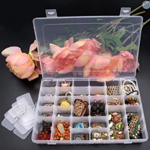 Plastic Organizer Box – 36 Grids, Adjustable Dividers | Organivo