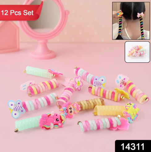 Spiral Hair Braiding Clips for Kids – Colorful Cartoon Designs