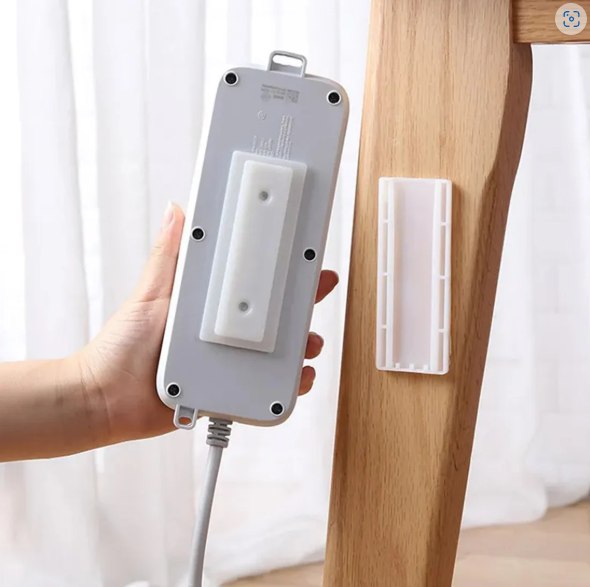 Self Adhesive Plug Organizer – No Drill Wall Mount | FreshAura Homeware