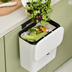 Kitchen Dustbin with Lid – Compact 25x22 cm for Small Spaces