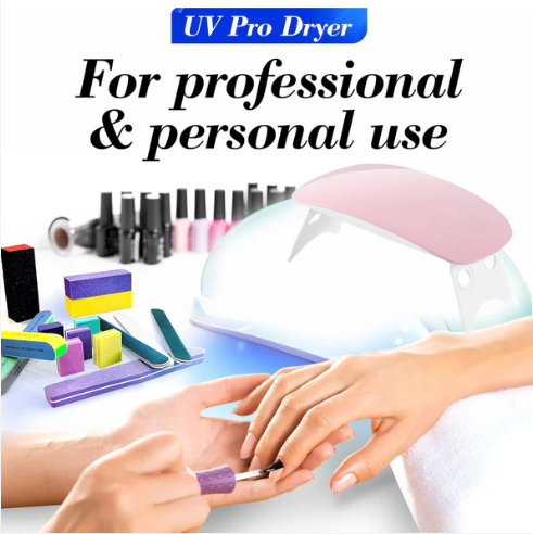 Gel Nail Dryer – Portable Mini UV LED Lamp for Salon Finish | AuriGlam