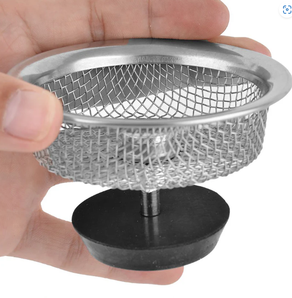 Stainless Steel Sink Strainer – Adjustable Stopper | Garth