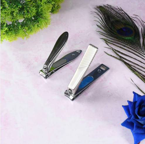 Folding Nail Clippers – Stainless Steel with File | Velvet Wellness