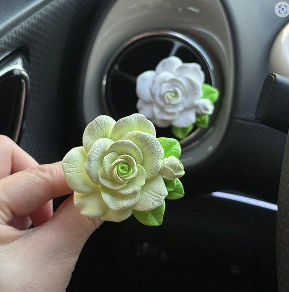 Rose Flower Car Air Freshener Clip – Stylish Floral Scent