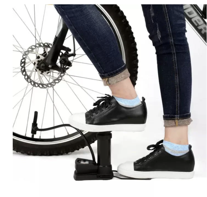 Mini Foot Pump – Portable Tire Inflator with Gauge | Velvet Wheels