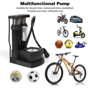 Ensure your rides are always smooth and worry-free with the Safora Mini Bike Pump.