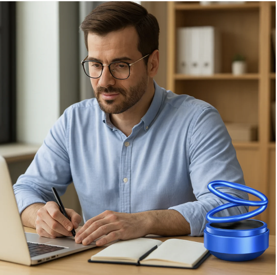 Solar Car Aroma Diffuser – 360° Rotating Fragrance | Velvet Wheels