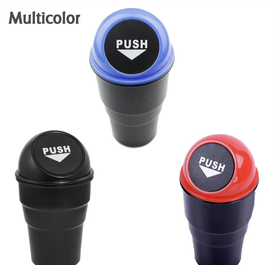 Car Dustbin – Compact & Portable Waste Bin for Vehicles | Velvet Wheels