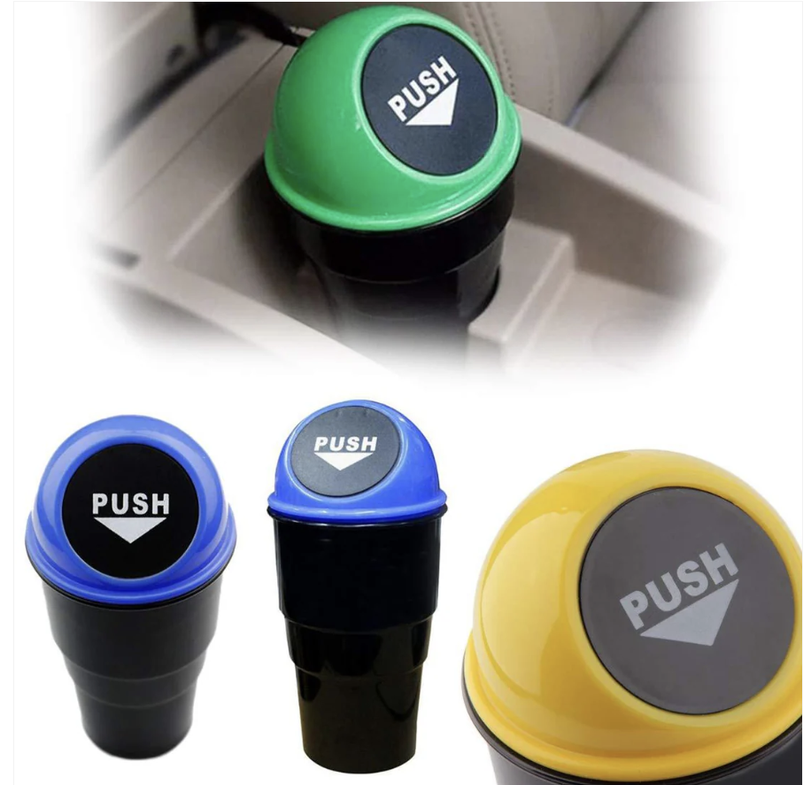 Car Dustbin – Compact & Portable Waste Bin for Vehicles | Velvet Wheels