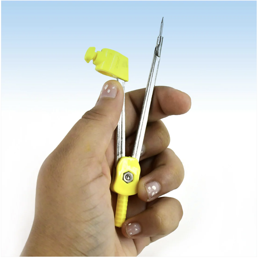 Camlin Compass – Durable Metal Body with Yellow Grip