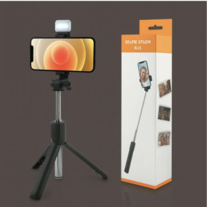 Selfie Stick Tripod with LED Light – Portable 3-in-1 Phone Stand