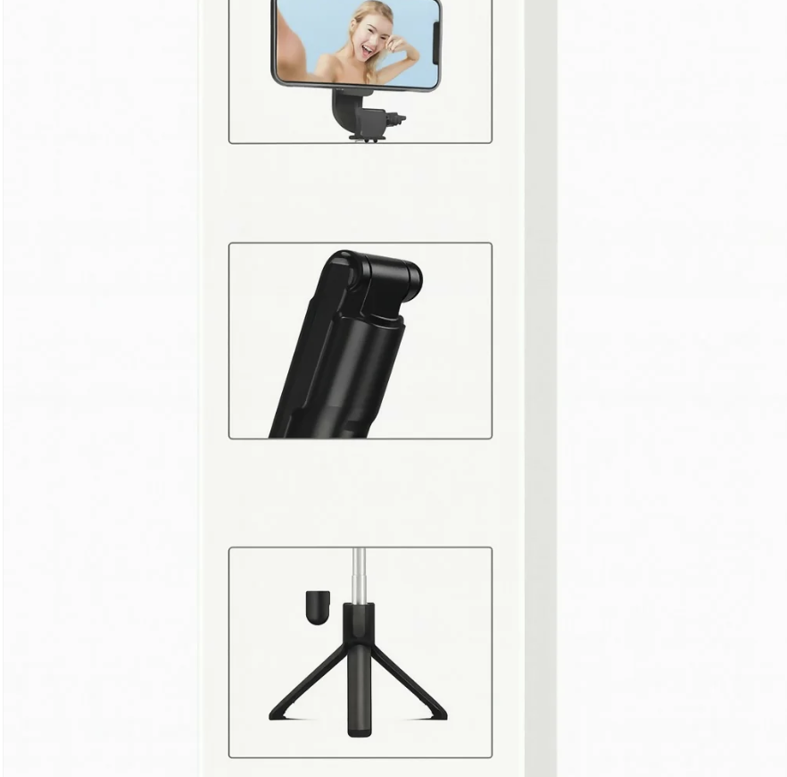 Selfie Stick Tripod with LED Light – Portable 3-in-1 Phone Stand