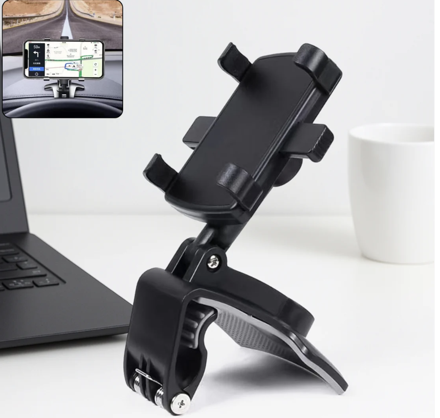 Universal Mobile Phone Holder – Secure Clip with 360° Rotation