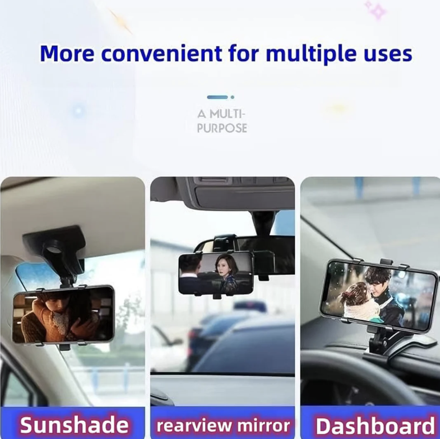 Universal Mobile Phone Holder – Secure Clip with 360° Rotation