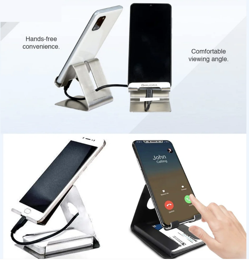 Mobile & Tablet Stand Holder – Universal Stainless Steel | DeoDap