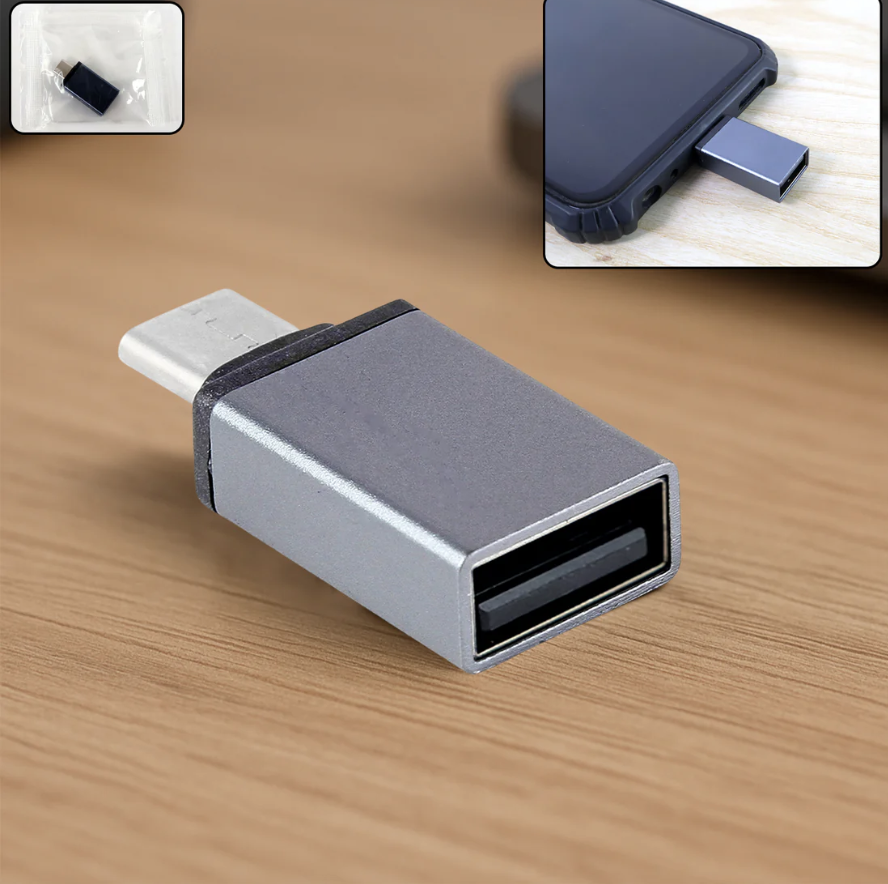 Type-C OTG Adapter – USB-A Converter for Phones & Tablets