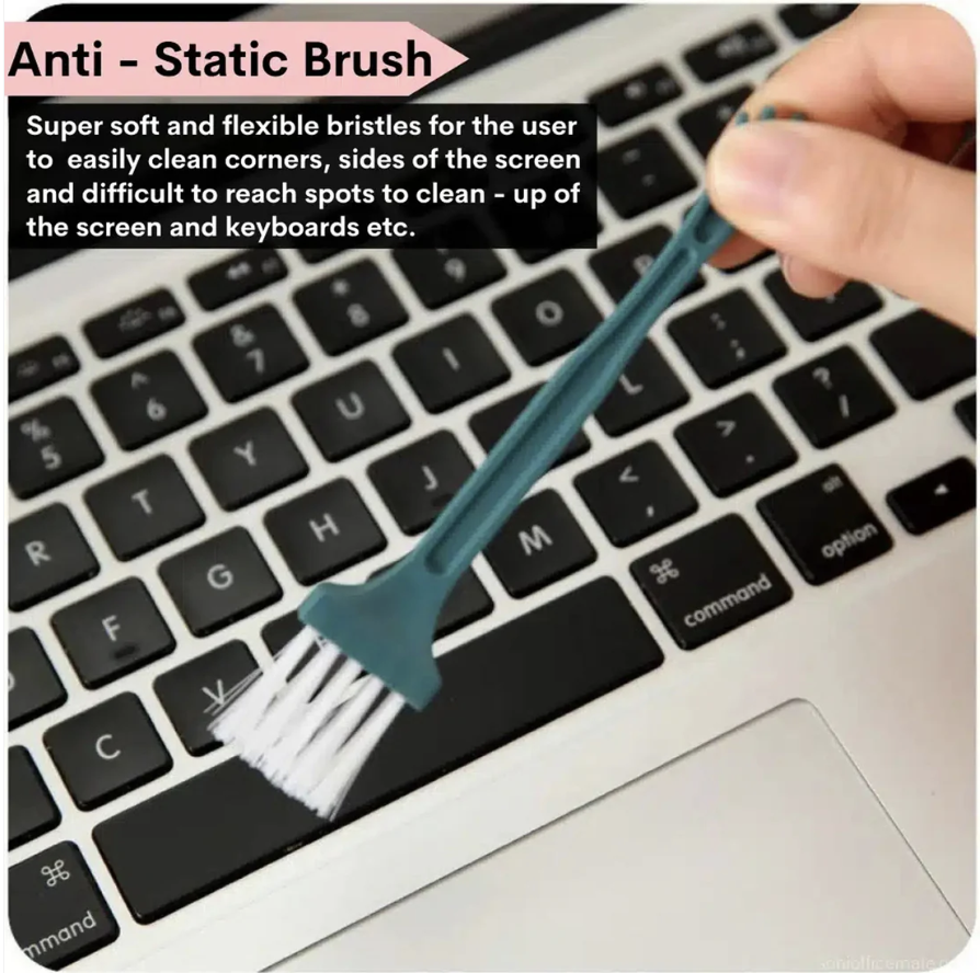 Screen Cleaner Spray – 3-in-1 Kit with Microfiber Cloth & Brush