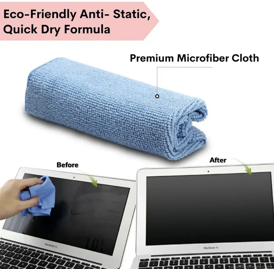Screen Cleaner Spray – 3-in-1 Kit with Microfiber Cloth & Brush