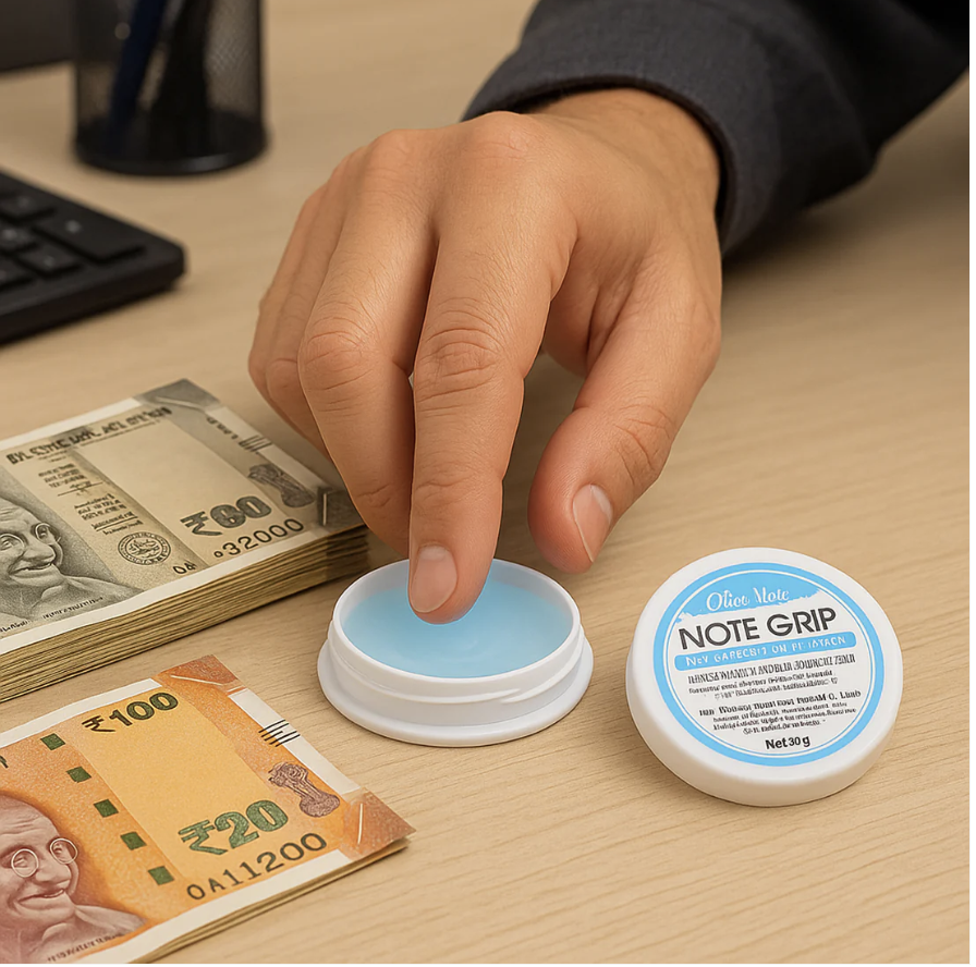 Note Grip 30g Gel – Non-Sticky Solution for Easy Note Counting