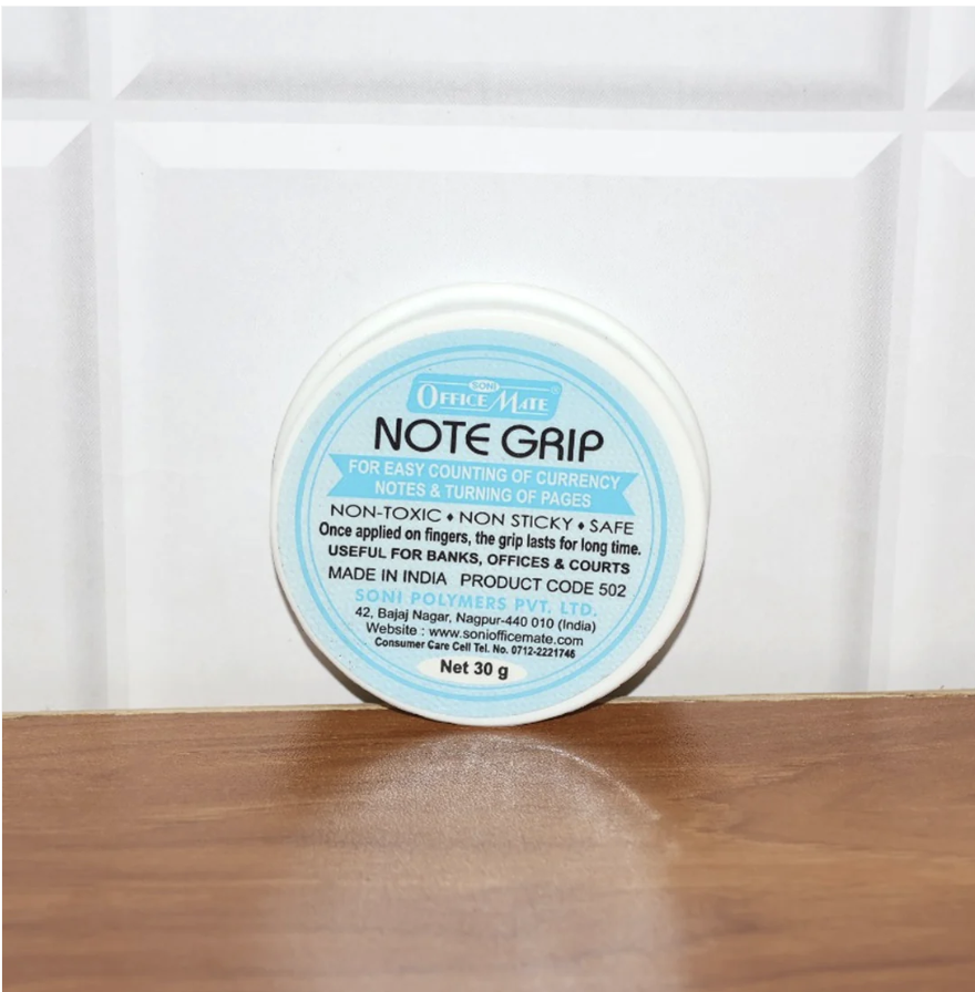Note Grip 30g Gel – Non-Sticky Solution for Easy Note Counting