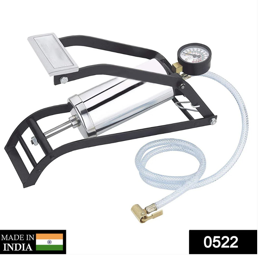 Steel Foot Pump – Heavy Duty Car & Bike Tire Inflator | Carivox