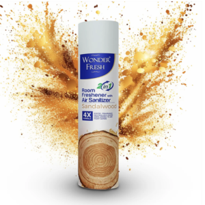 Sandalwood Air Freshener Spray 125g – Long-Lasting | Wonder Fresh