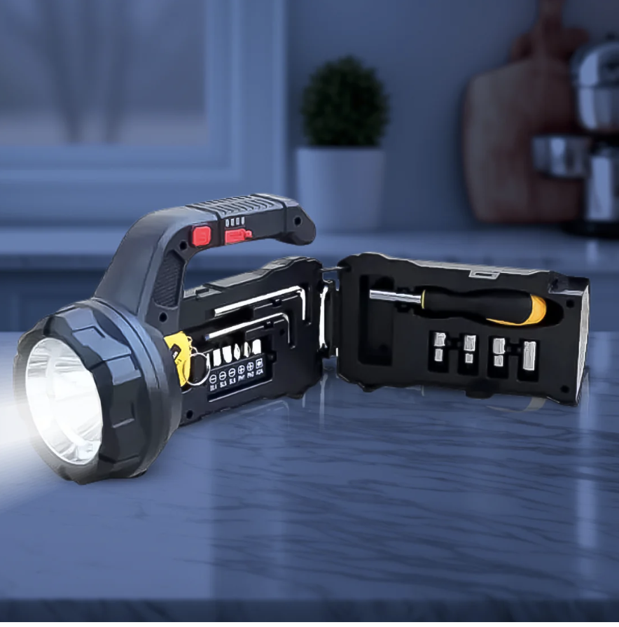 SOS Light with Toolbox – Multi-functional & 18W Torch | ToolMate Pro