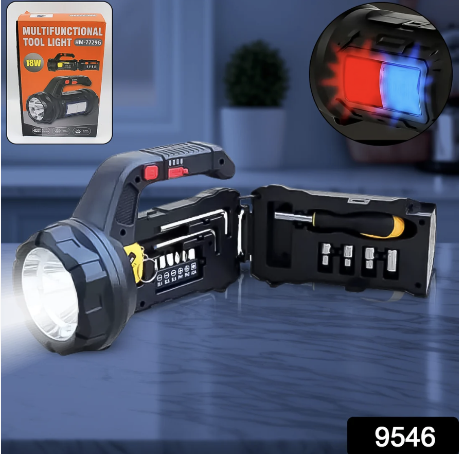 SOS Light with Toolbox – Multi-functional & 18W Torch | ToolMate Pro