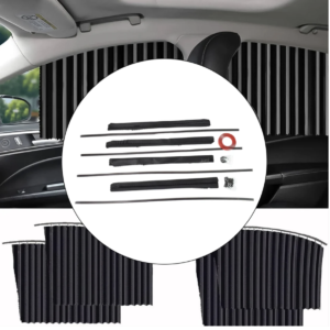 Car Window Sunshade – 4 Pcs Magnetic Set for UV & Privacy | Velvet Wheels