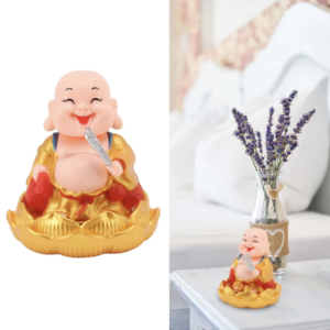 Solar Buddha Car Ornament – Nodding Dashboard Decor | Velvet Wheels