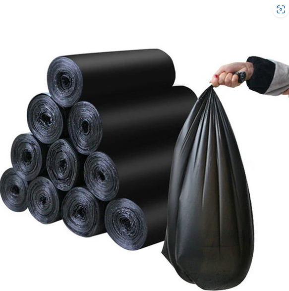 Large Black Garbage Bags – Heavy-Duty 30x50 Inch | Velvet Wipe