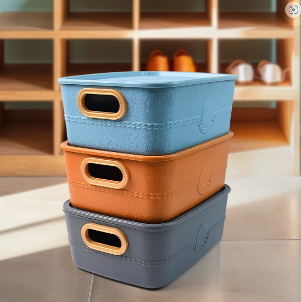 Plastic Storage Basket Set – Durable & Multipurpose Organizer