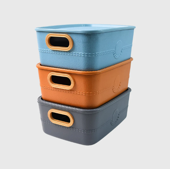 Plastic Storage Basket Set – Durable & Multipurpose Organizer