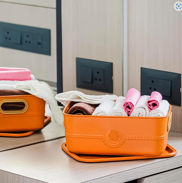 Plastic Storage Basket Set – Durable & Multipurpose Organizer