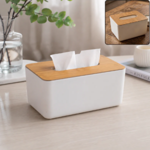Bamboo Tissue Box – Eco-Friendly Paper Dispenser | Papezo