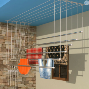 Ceiling Mount Pull Down Cloth Drying Rack