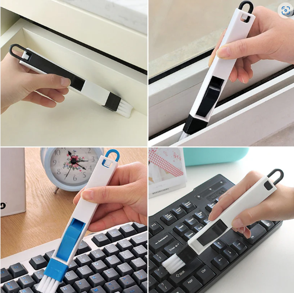 Window Slot Cleaning Brush – 2-in-1 Tool for Narrow Gaps | WipeTech